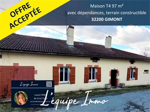 maison-villa à la vente -   32200  GIMONT, surface 97 m2 vente maison-villa - APR666481